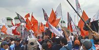 3 Demo Buruh di Jakarta Hari ini, Hindari Ruas Jalan Berikut