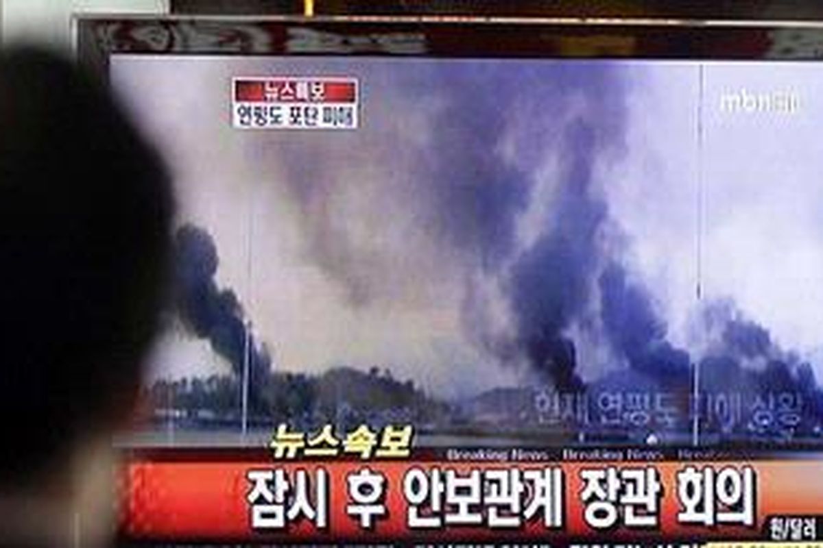 Serangan artileri Korut 