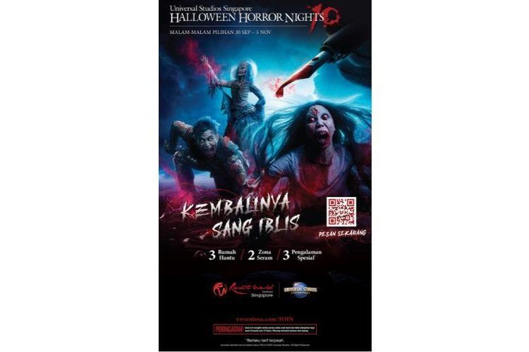 Halloween Horror Nights 10 hadir di Universal Studios Singapore dengan wahana yang seru dan menyeramkan 
