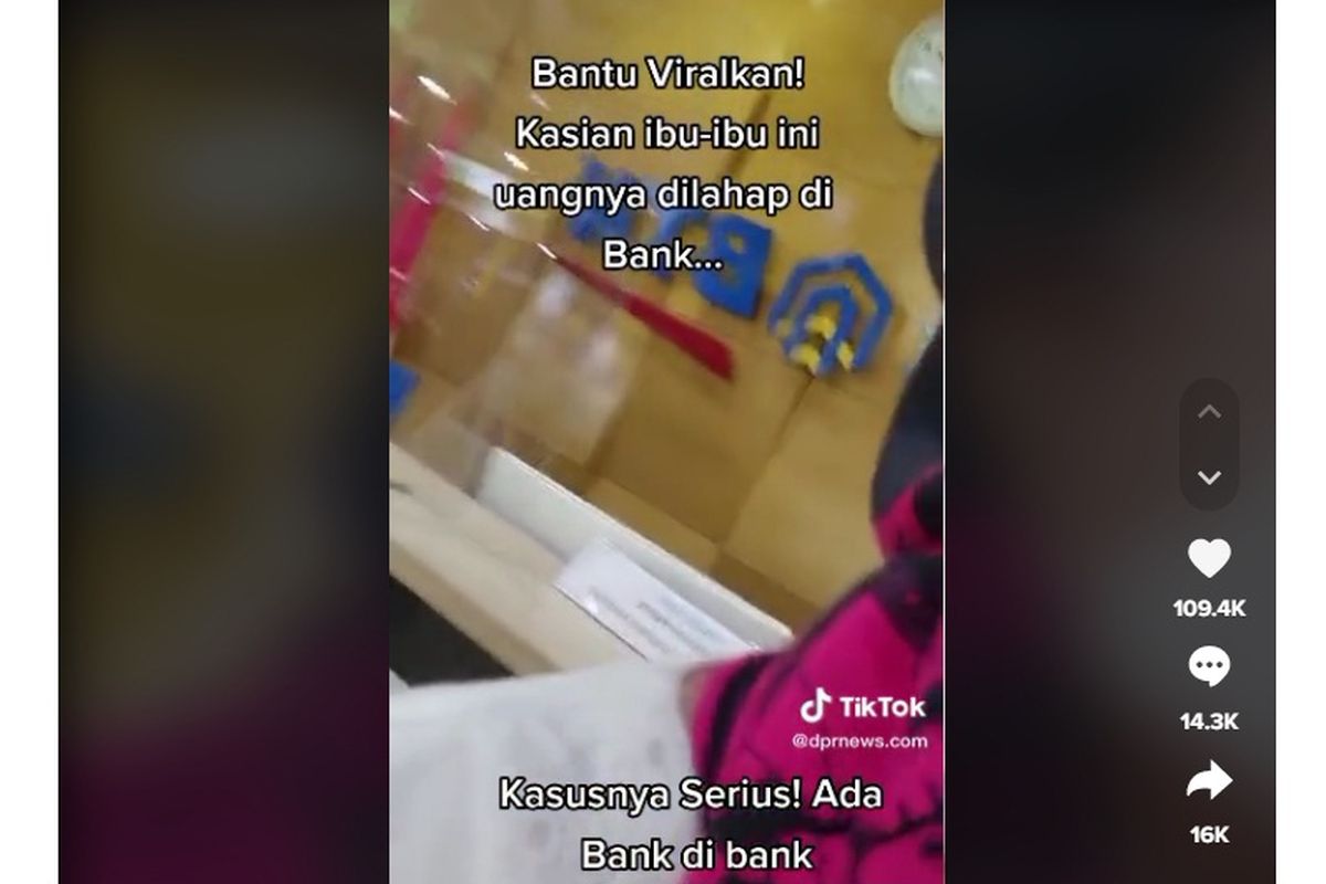 Beredar video seorang ibu nasabah BTN mengamuk lantaran dananya yang hilang belum dikembalikan, dikutip dari TikTok DPRnews.com. 