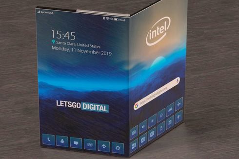 Ponsel Lipat Rancangan Intel Bisa Berubah Jadi Tablet