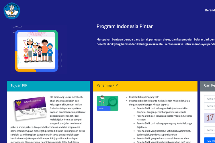 Cara Cek Penerima PIP SD, Buka pip.kemendikdasmen.go.id Bisa lewat HP