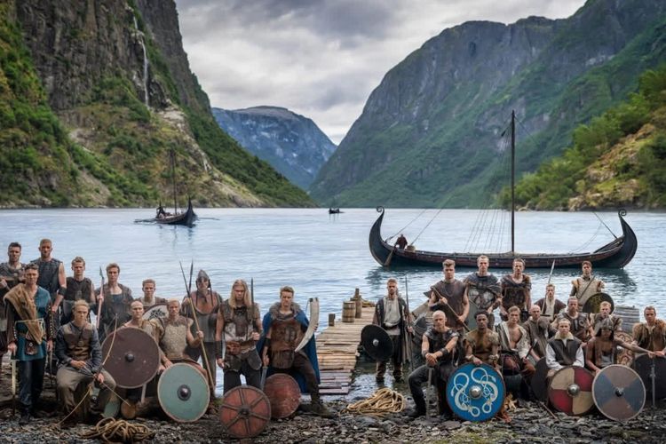 Viral Foto Timnas Norwegia ala Viking, Rayakan 