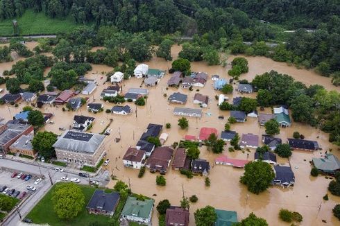 25 Orang Tewas akibat Banjir Terburuk di Kentucky, Amerika Serikat