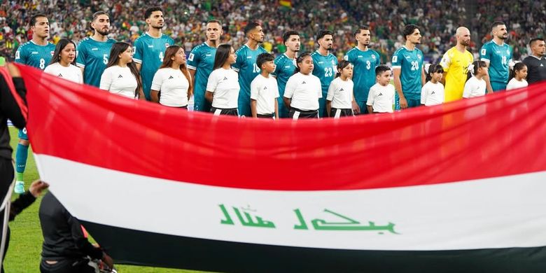 Timnas Irak berhasil melaju ke putaran final Piala Dunia 2026 usai mengalahkan Bolivia di babak play off antar konfederasi di Estadio BBVA Meksiko, Rabu (1/4/2026). 