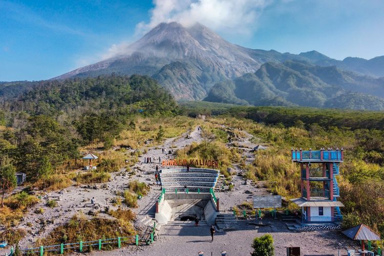 Kawasan Wisata Bunker Kaliadem di lereng Gunung Merapi, Kamis (28/9/2023).