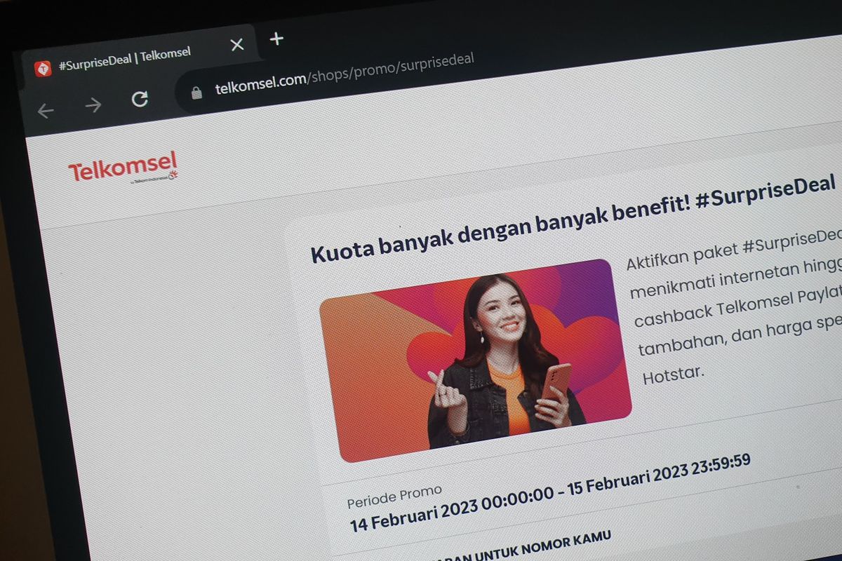 Ilustrasi program Surprise Deal Telkomsel.