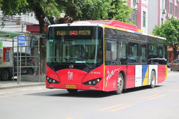 Suasana kota Guangzhou di Distrik Huadu, Provinsi Guangdong, Republik Rakyat Tiongkok (RRT), Sabtu (11/8/2018).