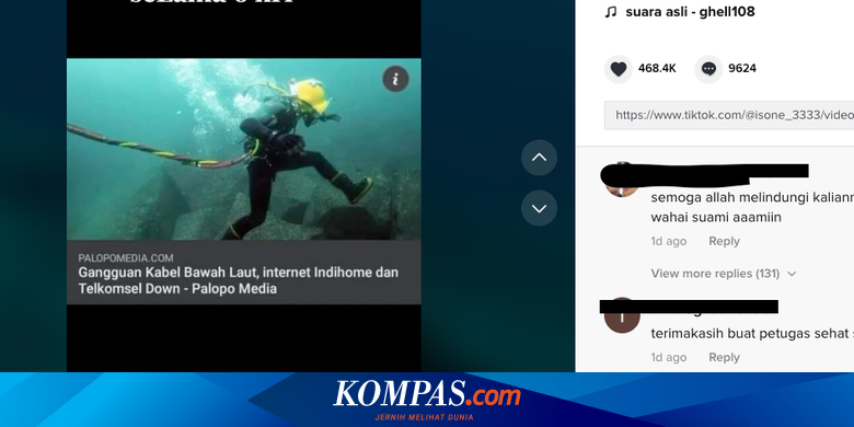 Tidak Benar, Internet Akan Mati 6 Hari akibat Perbaikan Kabel Bawah Laut - Vimarsana News
