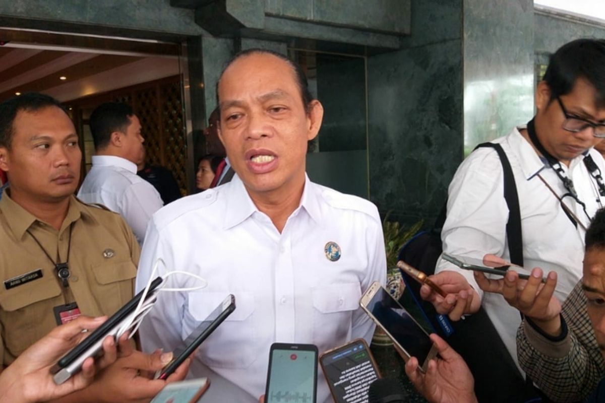 Deputi Pemberantasan Badan Narkotika Nasional (BNN), Irjen Arman Depari, memberikan keterangan di Kantor Kemendagri, Jakarta Pusat, Senin (20/1/2020). 