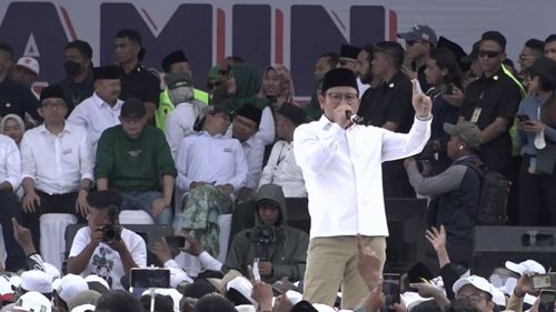 Di Pasuruan, Cak Imin: Hei Warga NU, Silakan Renungkan di Antara 3 Calon Siapa yang Terbaik?