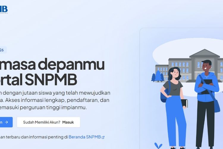 Cara buat akun SNPMB untuk daftar SNBP 2026.