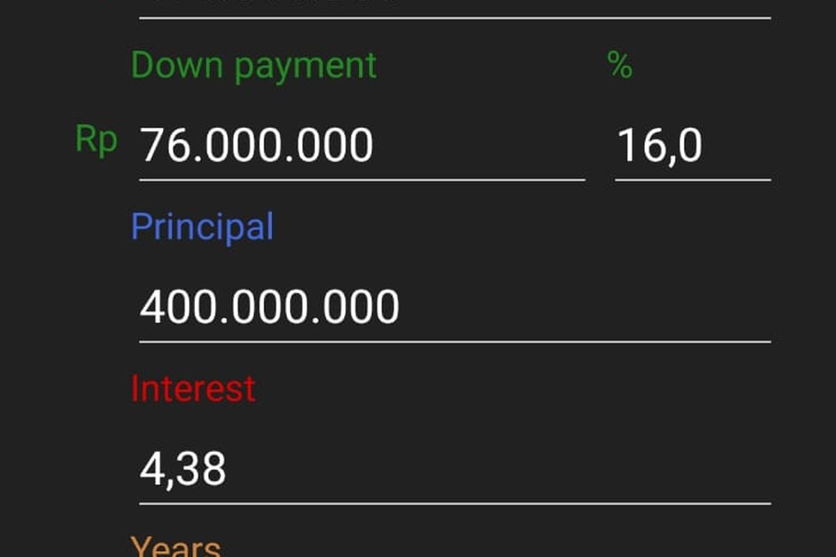 Cara menghitung cicilan KPR dengan Karl's Mortgage Calculator.