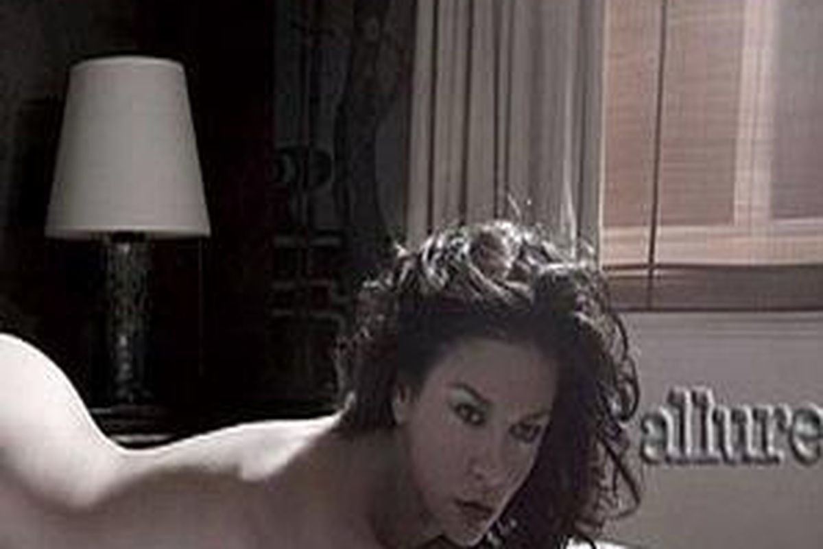 Sultry: Catherine Zeta-Jones poses nude for Allure magazine in her raciest ever photoshoot to date  