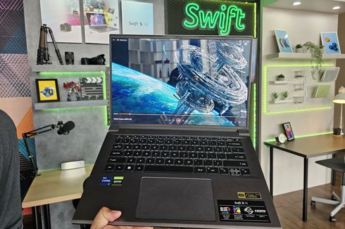 Laptop Acer Swift X 14 Resmi di Indonesia, Seri Pertama dengan GPU Discrete