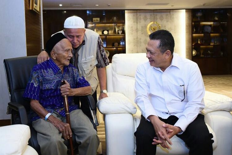 Nyak Sandang bertemu Ketua DPR Bambang Soesatyo