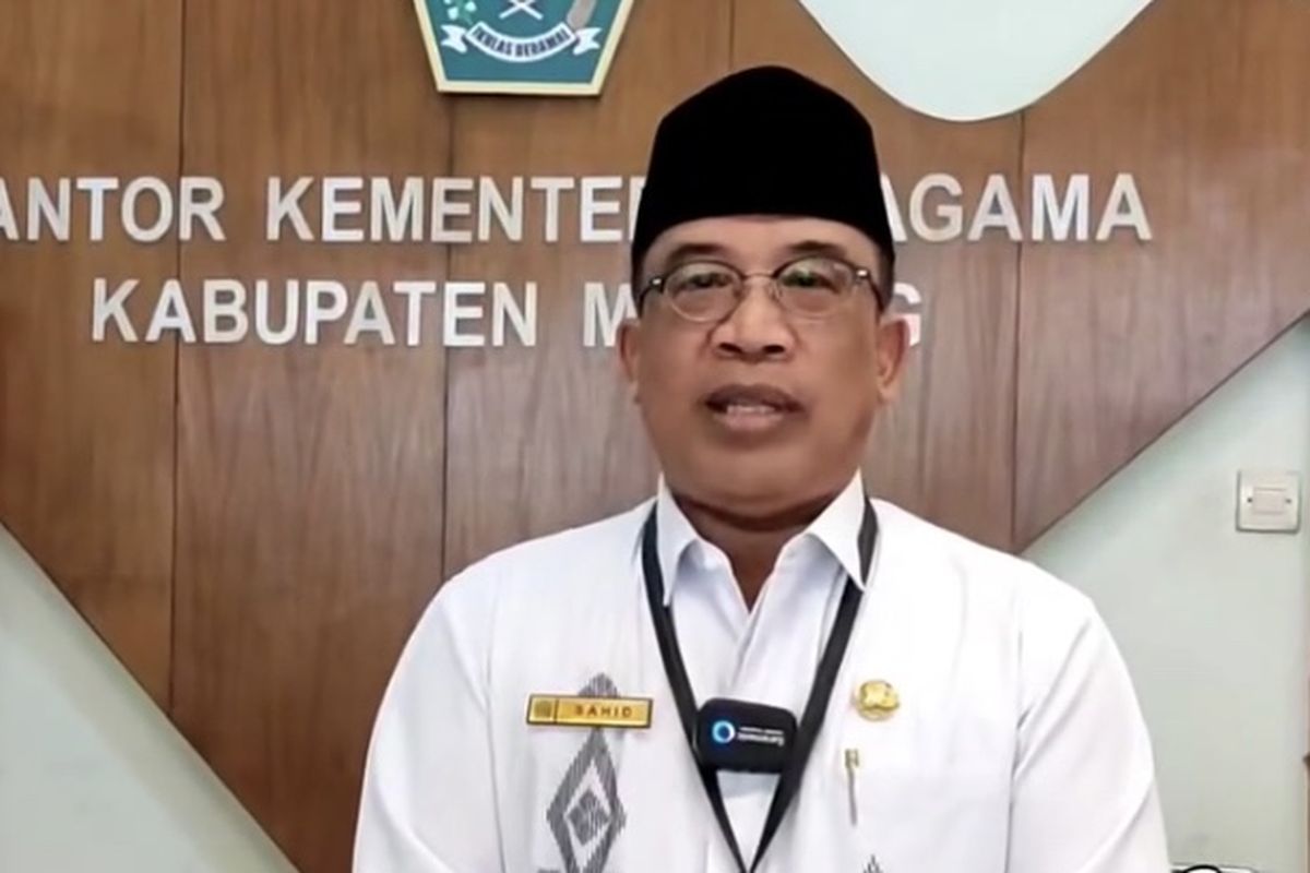 Kepala Kantor Kementerian Agama Kabupaten Malang, H. Sahid.