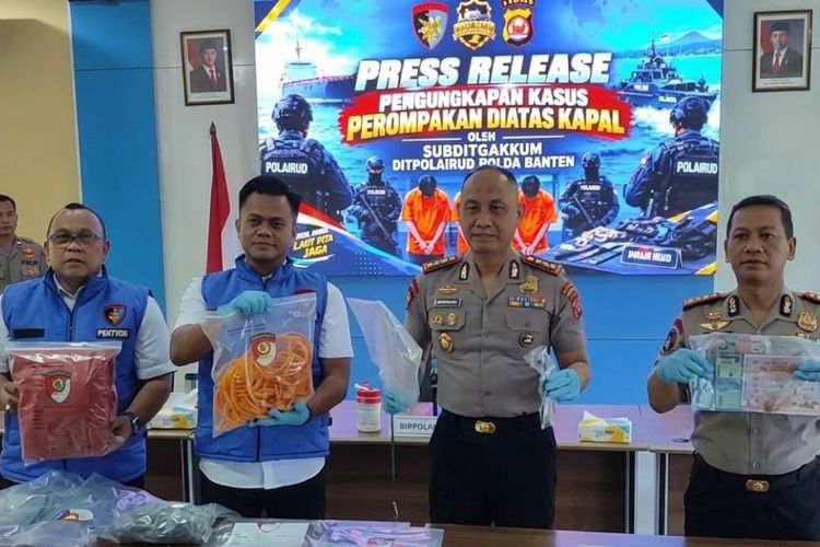 Polisi Tangkap 3 Komplotan Perompak Kapal di Perairan Selat Sunda, Incar Suku Cadang Hingga Sekap ABK