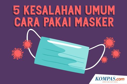 INFOGRAFIK: 5 Kesalahan Umum Cara Pakai Masker