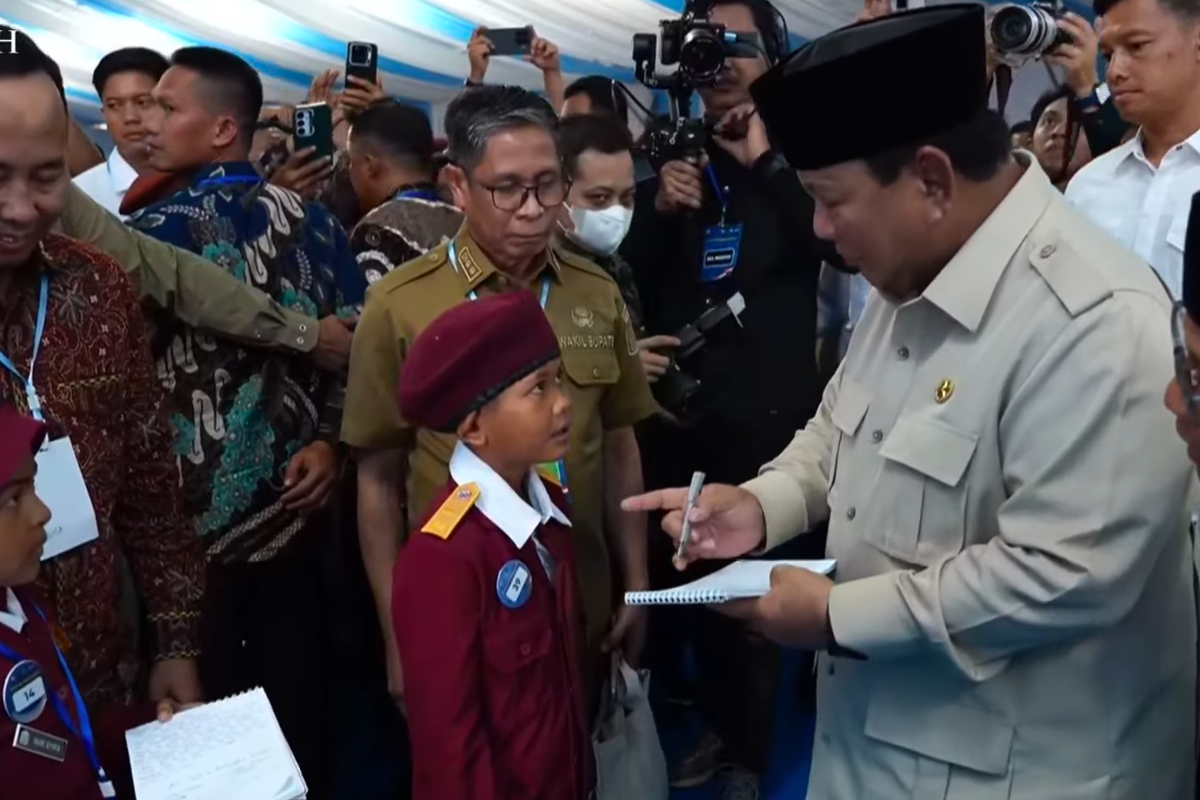 Presiden Prabowo Subianto di SRT 9 Banjarbaru, Kalsel, 12 Januari 2026. (YouTube Sekretariat Presiden)