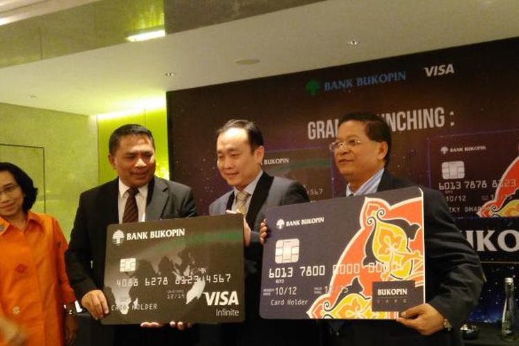  Konfrensi pers peluncuran kartu kredit Bank Bukopin di Jakarta, Selasa (7/2/2017).