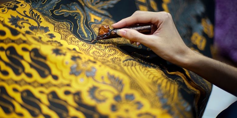 Ilustrasi batik Solo.