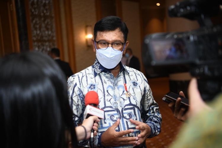 Menteri Komunikasi dan Informatika Johnny Gerard Plate.