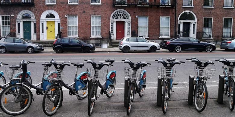 Sepeda di Dublin Irlandia.