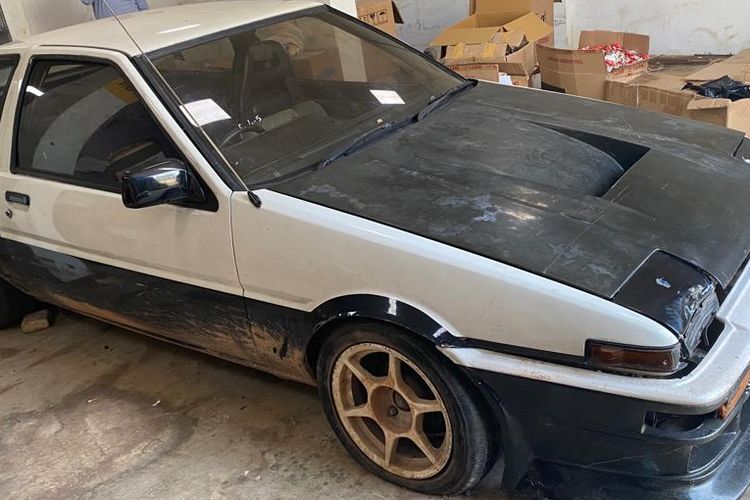 Foto Toyota AE86 Trueno yang akan dilelang pemerintah.