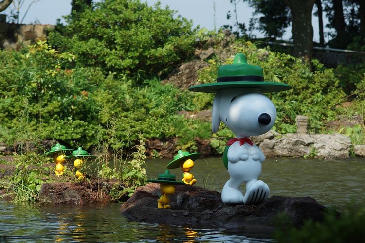 Snoopy Garden di Pulau Jeju, Korea Selatan. 