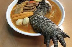 Restoran Taiwan Sajikan Menu Ramen Godzilla, Toppingnya Kaki Buaya