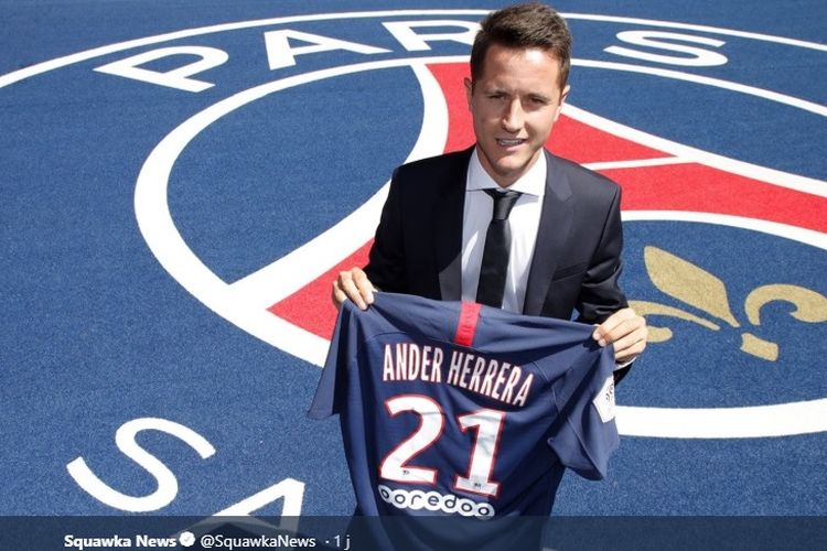 Ander Herrera resmi berbaju Paris Saint Germain (PSG).