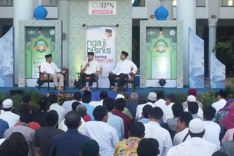 Sandiaga Uno dan Gus Ipul ngaji bisnis di Surabaya