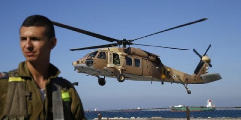 Ilustrasi helikopter Israel.