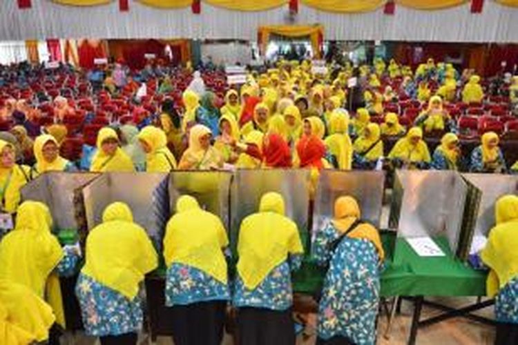 Proses pemilihan calon ketua umum di Muktamar Aisyiyah, Kamis (6/8/2015)