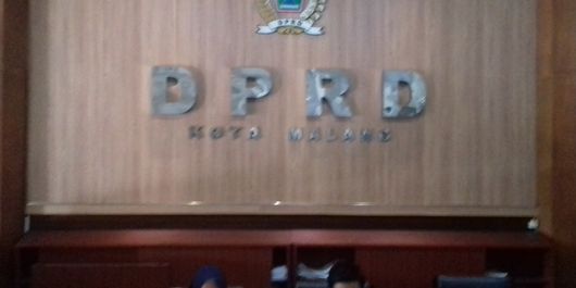 Suasana di ruang resepsionis gedung DPRD Kota Malang, Senin (3/9/2018)