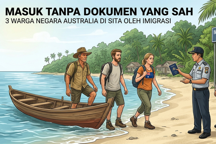 Ini Kronologi Imigrasi Amankan 3 WNA Australia Masuk Merauke Papua Tanpa Dokumen Resmi