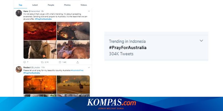 Prayforaustralia Keprihatinan Atas Kebakaran Hutan Di Australia Halaman All Kompas Com