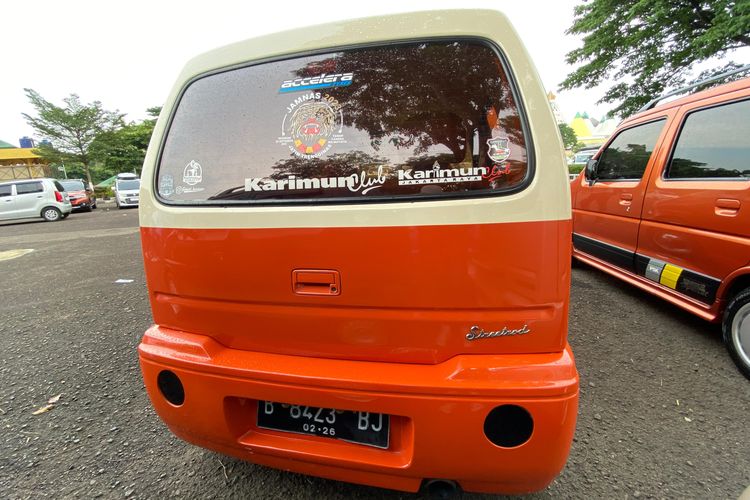 modifikasi Karimun bergaya retro klasik 