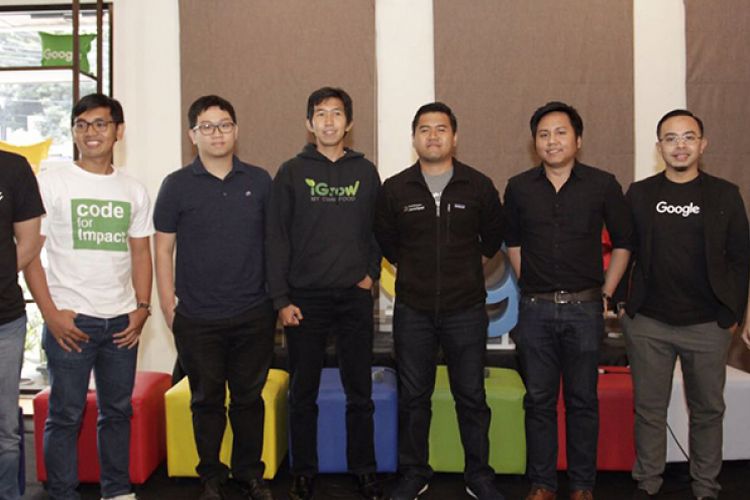 Perwakilan dari enam startup yang mewakili Indonesia di Google Launchpad Accelerator ke-3 di Mountain View, San Francisco.
