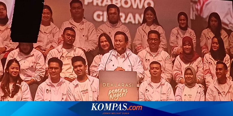 Dapat Dukungan dari Relawan Penerus Negeri, Prabowo: Saya Terima sebagai Penugasan