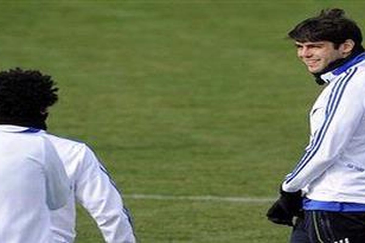 Gelandang Real Madrid, Ricardo Kaka.