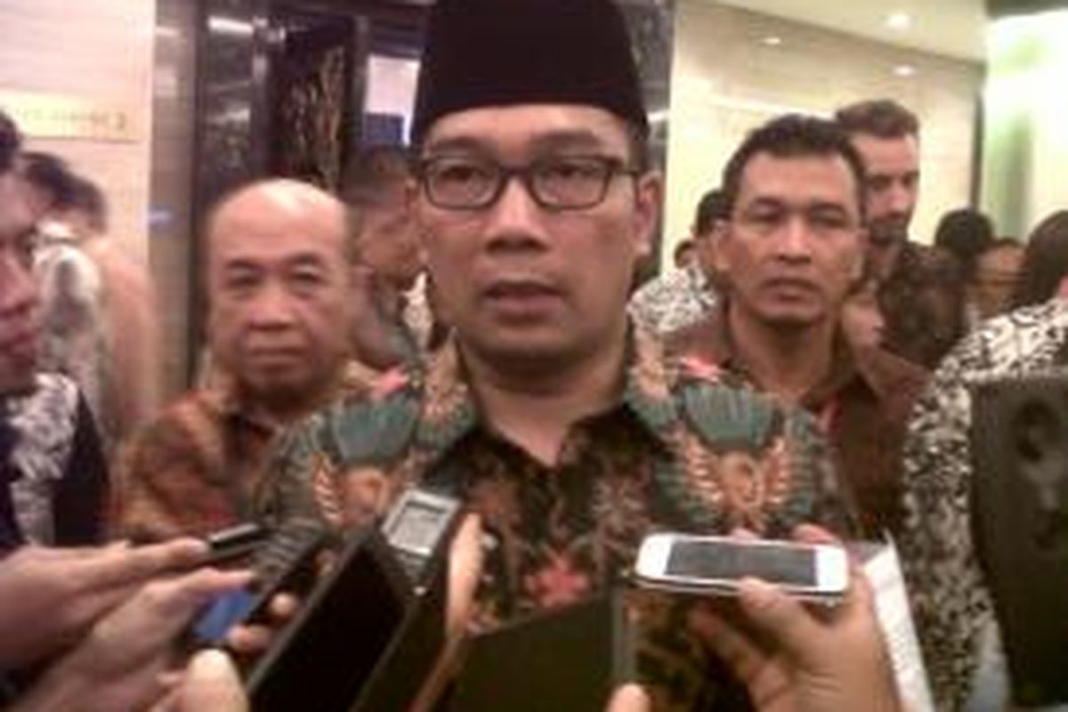Wali Kota Bandung Ridwan Kamil saat ditemui usai menghadiri munas Kadin di The Trans Luxury Hotel, Bandung, Senin (24/11/2015)
