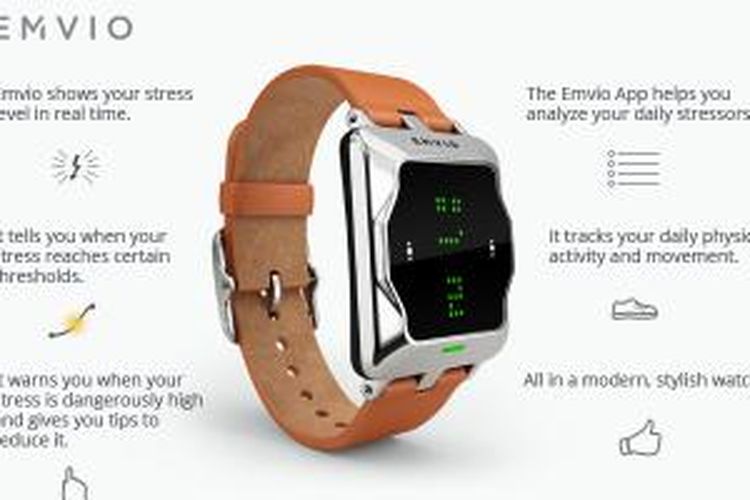 Emvio, jam tangan ini bisa mendeteksi stres penggunanya