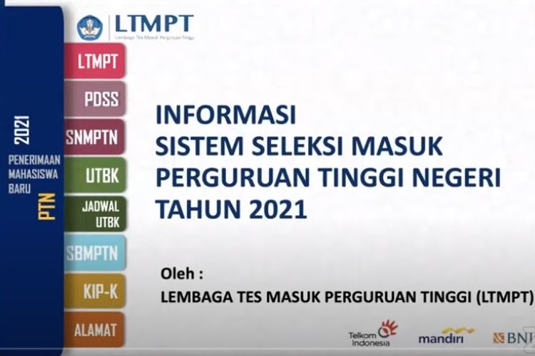 Jadwal dan Syarat Pendaftaran SNMPTN, UTBK, SBMPTN 2021
