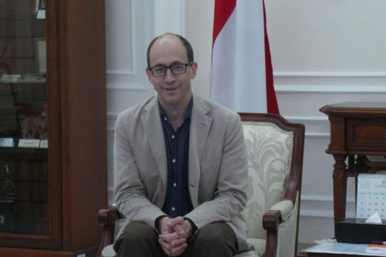 CEO Twitter Dick Costolo di Istana Wakil Presiden Jakarta, Kamis (26/3/2015)