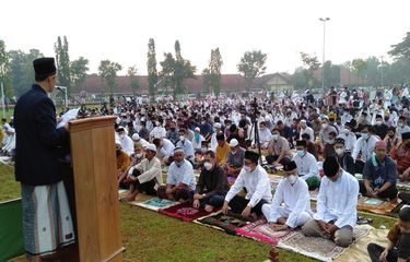 Ilustrasi salat Id yang diambil dari Website  Muhammadiyah Purworejo 