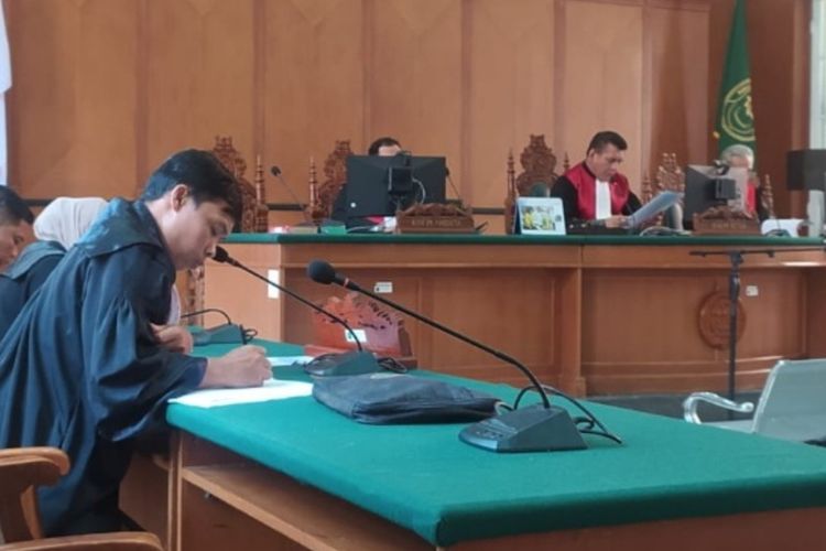 Suasana Sidang di Pengadilan Negeri Tipikor Makassar, Senin (129/5/2023)