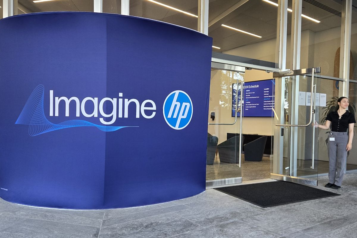 HP Imagine, ajang pengenalan teknologi Hewlett Packard, digelar di palo Alto, California, September 2024.