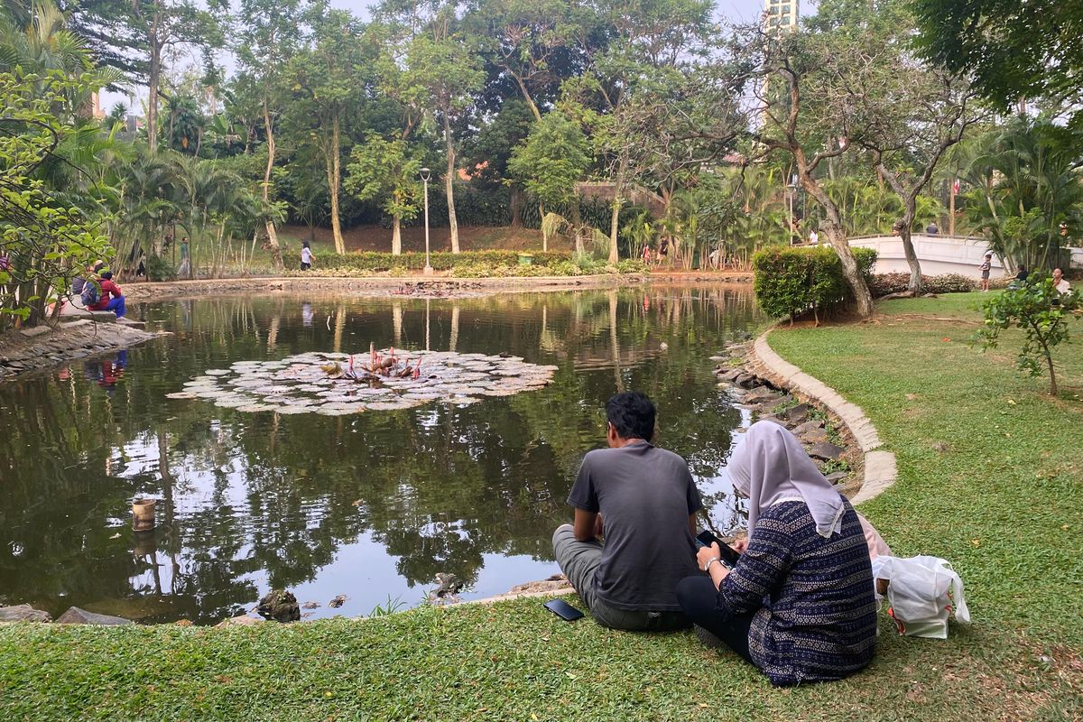 Spot foto di Taman Spathodea, Jagakarta, Jakarta Selatan. 